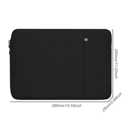 Laptop Sleeve, 15.6 inch Laptop Case, Waterproof ＆ Shockproof Bag, Protective Case Handbags with Front Pocket for 15.6 inch Notebook Black