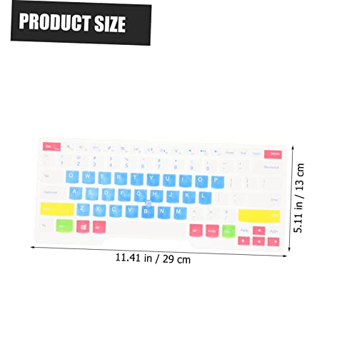 Angoily Keyboard Cover Skin Silicone Protector for Easy to Install Washable Keyboard Accessory