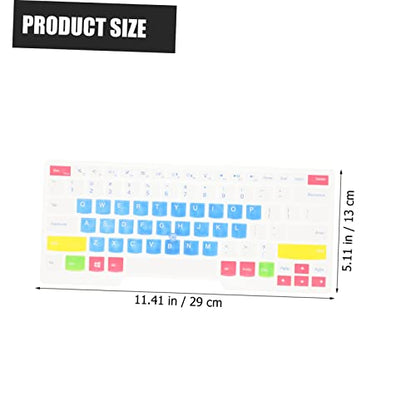 Angoily Keyboard Cover Skin Silicone Protector for Easy to Install Washable Keyboard Accessory