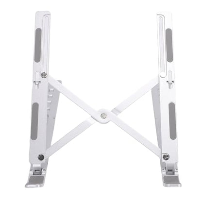 Foldable Laptop Stand for Air Pro Under 15.6 Inch, Portable Aluminum Alloy Heat Dissipation Computer Riser with 7 Angle Adjustment, Ergonomic Nonslip Holder for Desk