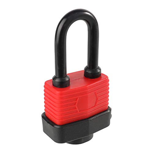 Heavy Duty Covered Laminated Steel Keyed Padlocks, Keyed Alike Locks, Waterproof Padlock for Outdoor use, 1-9/16 inch Wide Body, Long Shackle-Pack of 20 - color: Pack of 20 LS (Waterproof)