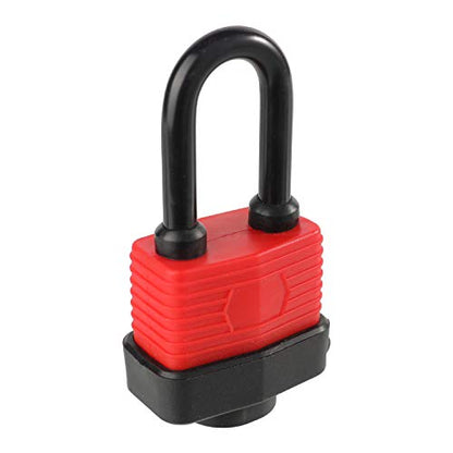 Heavy Duty Covered Laminated Steel Keyed Padlocks, Keyed Alike Locks, Waterproof Padlock for Outdoor use, 1-9/16 inch Wide Body, Long Shackle-Pack of 20 - color: Pack of 20 LS (Waterproof)