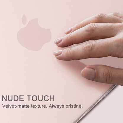 AKIT for MacBook Neo 13 inch Case 2026 (A18 Pro, A3404), Blush Clear | Bare-Metal Feel Hard Shell, 2 Keyboard Covers & Screen Protector, Anti-Scratch & Fingerprint Free, Precise Fit Official - color: Blush Clear