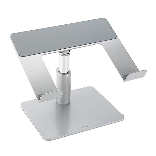Kensington Universal Laptop Riser – Adjustable Steel & Aluminum Stand, 5.9–7.9” Height, 0–45° Tilt, Supports Laptops up to 16”/17.6 lb, Anti‑Slip Pads, Open Ventilation Design (K50424WW)