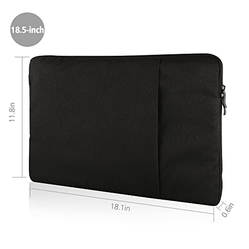 UPERFECT 18.5-inch Portable Monitor Case Polyester Laptop Sleeve Protective Case Vertical Style with Pocket Zipper for 18.5-inch Monitor Laptop Pad Tablet - size: 18.5"