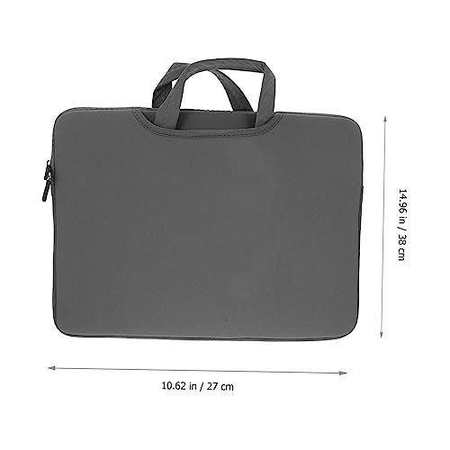 Holibanna Laptop Carrying Tote Bag Portable Handheld Laptop Storage Case Double Zippers Scratch-resistant High-density for Business Travel and Daily Use