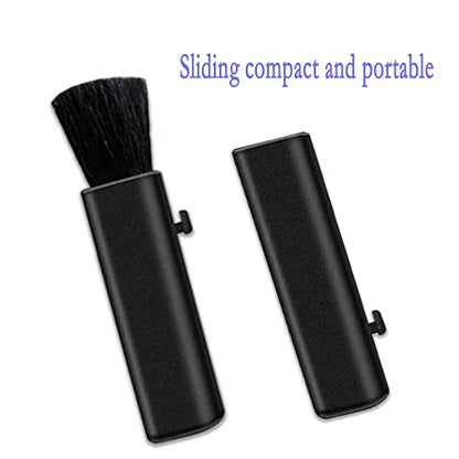 Laptop Keyboard Cleaning Brush,Nanxudyj Sliding Portable Notebook Keyboard Brush Used, for Computers, Mobile Phones,Cameras,car interiors,Home and Office Supplies etc. (2 Packs) - color: Black