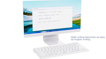 Mathematical Keyboard — Write Math & Equations Faster on Windows PC | 55 Symbols & Shortcuts for Any Editor or Browser | 2.4G Wireless + Bluetooth | USB-C Rechargeable | US Layout |