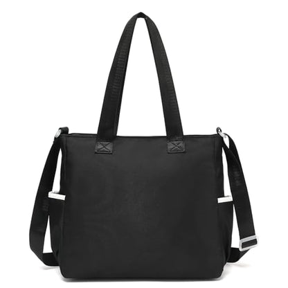 Phaoullzon Kawaii Messenger Bag Cute Purse Girls/Teens Crossbody Tote for Work - color: Black, style: Large(can Fit 14" Laptop)