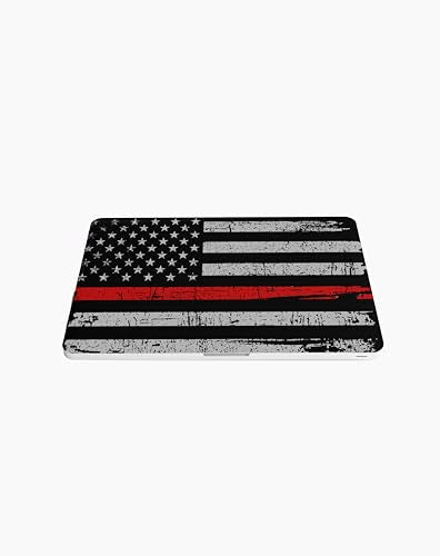 Laptop Skin Sticker Cover Decal-American Flag-Universal Size - Fits All laptops up to a 16” Diagonal Size | Easy to Apply, Remove and Change Styles (Red Line Flag, 12.5 x 8.75 Inch) - size: 12.5 x 8.75 Inch, style: Red Line Flag