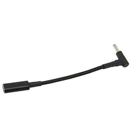 Diyeeni USB C to Ultra Thin Tip Adapter, 100W PD Fast Charging, Aluminum Housing Adapter for 4.0x1.35 DC Laptops, Small Portable Charging Converter for Office Travel Business Trips