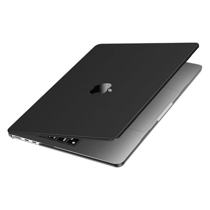 MOSISO Compatible with MacBook Air 13 inch Case M5 2026 M4 M3 M2 2025-2022 A3449 A3240 A3113 A2681, Seamlessly Closes Anti-Crack&Anti-Fingerprints Hard Shell for MacBook Air 13.6 Case, Black Clear - color: Black Clear