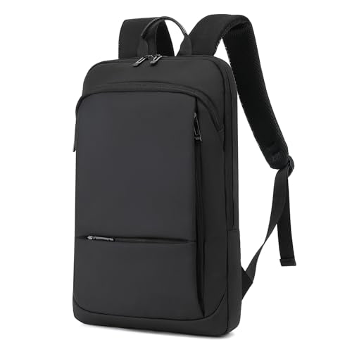 AUGUR Slim Laptop Backpack With 15.6 Inch Sleeve Professional Notebooks Bag Case Laptop Backpack Men Fit Travel/Business/Work - color: 1506 15.6 Inch Black