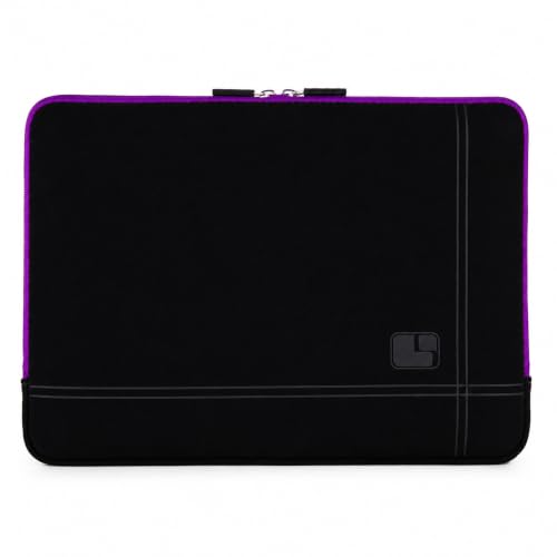 13 Inch Laptop Sleeve Neoprene Padded Case for Work and Commute - Purple - color: Purple