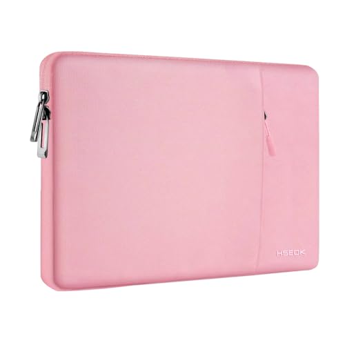 Hseok Laptop Case 13.3 14 inch Sleeve, Rainproof & Shockproof Carrying Case Compatible with MacBook Pro/Neo 14 M5/M4/M3/M2/M1,13.3 MacBook Air/Pro,XPS 14 and Most 13"-14" Notebook Tablet,Pink - color: Pink