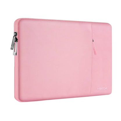Hseok Laptop Case 13.3 14 inch Sleeve, Rainproof & Shockproof Carrying Case Compatible with MacBook Pro/Neo 14 M5/M4/M3/M2/M1,13.3 MacBook Air/Pro,XPS 14 and Most 13"-14" Notebook Tablet,Pink - color: Pink
