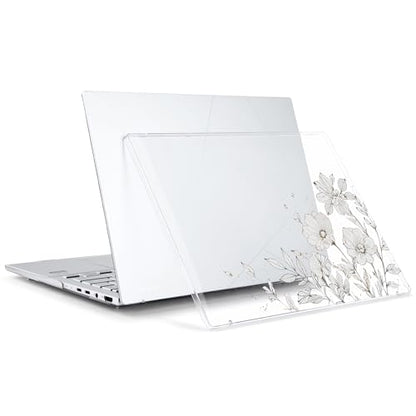 Batianda Artistic Case for ASUS Zenbook 14 OLED 2024 2025,Golden Wildflower | Model UX3405×× / UM3406××, Slim Plastic Hard Shell, Artistic Designs, Ultra-Thin Lightweight Laptop Case - color: Golden Wildflower