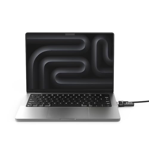 Compulocks Ledge Adapter for MacBook Pro 14-inch (M1/M2/M3/M4/M5) with Combination Cable Lock | Secure aluminum MacBook security lock by Compulocks - size: Combination Lock