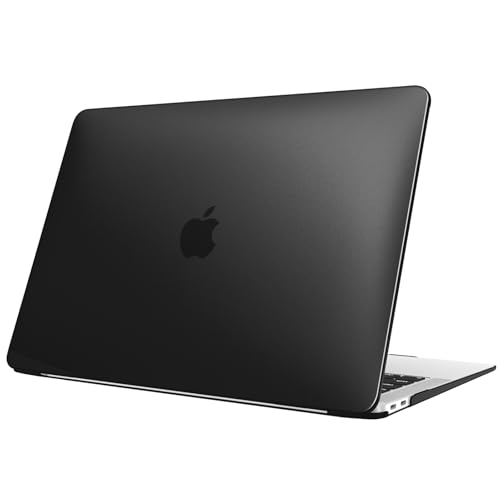 Fintie Case for MacBook Air 13 Inch A2337/A2179/A1932, Frost Black | Air 13.3'', 2018-2022, M1, Snap-On Shell Cover, Full Port Access, Easy On/Off, Lightweight - color: Frost Black