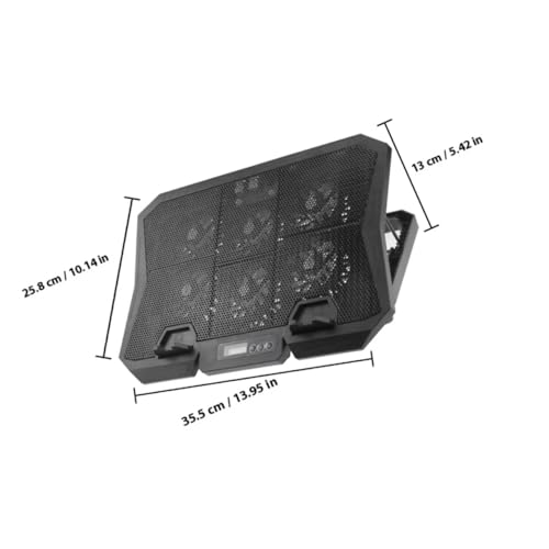 BESPORTBLE 6-inch Laptop Cooling Pad with Adjustable Fan Speed USB-Powered Quiet Cooling Stand for Notebooks Compatible with 15-16 Inch Laptops for Home and Office Use