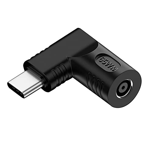 DC Jack 4.5x3.0mm Input to USB-C Type-C Angled 90 Degree Power Plug Charge Adapter for Laptop Phone - style: 4.5x3.0mm