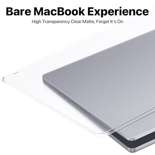 Soonjet Matte Case for MacBook Pro 14 inch M5 M4 M3 M2 M1 2026-2021 Laptop | Anti Cracking, Color Match, Frost Clear, Protective Hard Shell Cover, Fingerprint & Scratch Resistant, Ultra Thin, Snap on - color: Frosted Clear