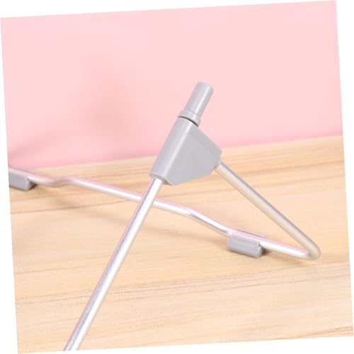 STOBOK Foldable Aluminum Laptop Stand Adjustable Ergonomic Riser for Desk Portable Notebook Holder for Home and Travel Lightweight and Compact Design