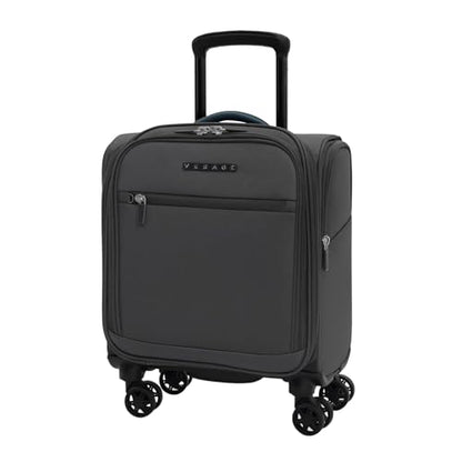 Verage Underseat Carry On Luggage with Wheels,14-Inch,Gray | Personal Item Bag,Airline Approved, Laptop Compartment, USB Charging Port - color: Grey, size: 14-Inch Compact Underseat
