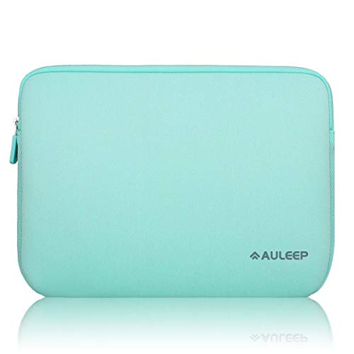 AULEEP 13-14 Inch Laptop Sleeves, Neoprene Notebook Computer Pocket Tablet Carrying Sleeve/Water-Resistant Compatible Laptop Sleeve for Acer/Asus/Dell/Lenovo/HP, Light Green - color: light green, size: 13-14 inch