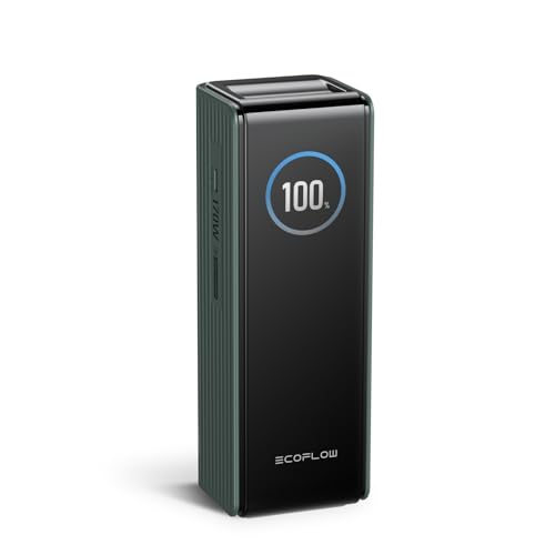 EF ECOFLOW Laptop Power Bank, 25,000mAh 170W Portable Charger with Dual 140W USB-C Ports, Smart Display, Flight-Approved for Travel, Fast Charging for iPhone 17/16 Series, MacBook, Samsung and More - color: Green