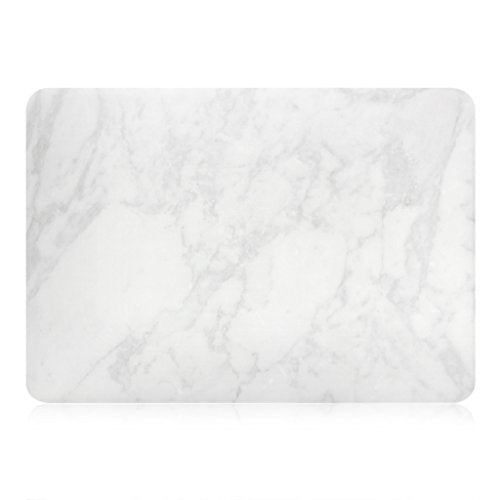 UESWILL Marble Pattern Smooth Hard Shell Case Cover Compatible with MacBook Air 11 inch (A1465/ A1370) + Microfibre Cleaning Cloth, (White) - color: Pattern-marble White, size: MacBook Air 11"