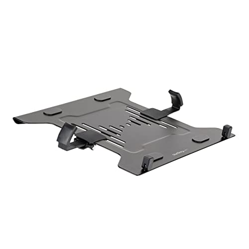 StarTech VESA Laptop Tray up to 9.9lb, Ventilated (Laptop-ARM-Tray) | Adjustable Monitor Arm Laptop Tray Secures Notebooks (4.5kg/9.9lb), 75x75 & 100x100 VESA Holes, For Desk Mounts/Stands