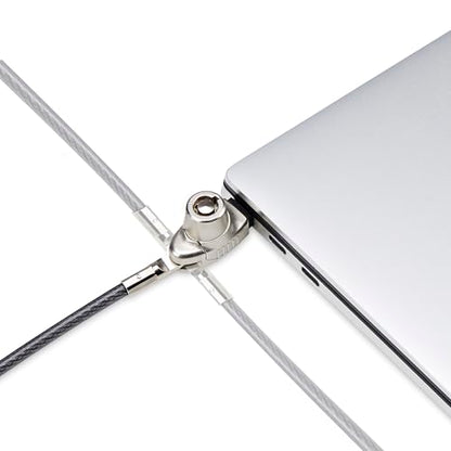 StarTech Slim Lock, 5ft (1.5m) Locking Cable, TAA | Noble Wedge Slot Compatible, Desk Anti-Theft Security For Laptop/Notebook, SNBLK-LAPTOP-LOCK - size: Nobel Wedge, style: Resettable Combination