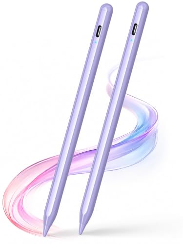DRYMOKINI 2-Pack Active Stylus Pens for Touch Screens, Purple | 1.5 mm Fine Tip, Usb-C Rechargeable Design and 2 Pens for Writing, Drawing, Notes And Everyday Touchscreen Use. - color: Purple, size: 2 Pack