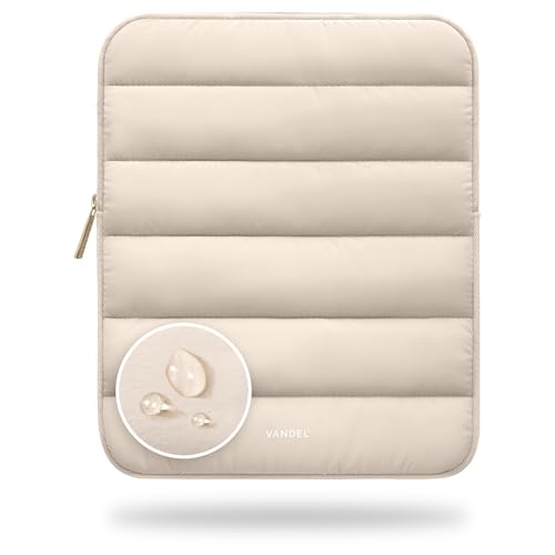 Vandel - The Original Puffy iPad Sleeve 9-11 Inch Tablet Sleeve, Beige i Pad Case for Women and Men, Cute iPad Air Pouch, 9 10 Inch, 11 Inch Bag - color: a. Sand, size: 9-11 Inch