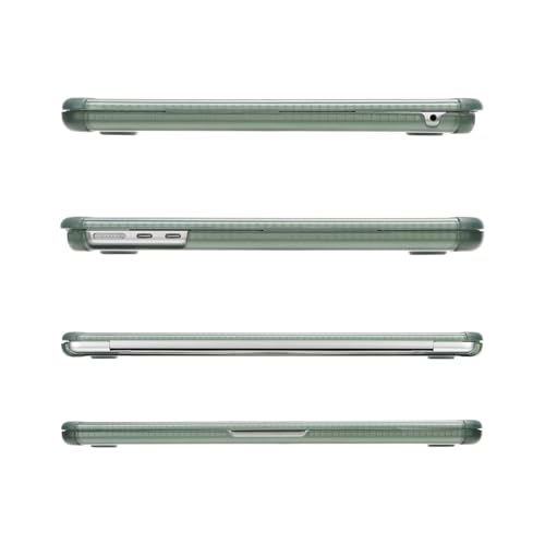 MOSISO Compatible with MacBook Air 15 inch Case M5 2026 M4 M3 M2 2025-2023 | A3448 A3241 A3114 A2941,Anti-Cracking,Heavy Duty Shock-Absorbing Hard Shell Case with TPU Bumper&Keyboard Cover,Emerald Green - color: Emerald Green