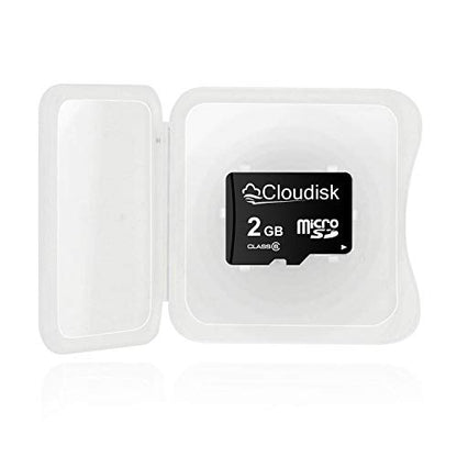 Pack of 10 Micro SD Card 2GB Flash Memory Card C6 with SD Adapter, Card Reader (2GB) - size: 2GB