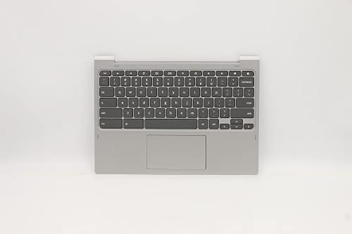 Laptop Palmrest Upper Case Top Cover with Keyboard Touchpad Assembly Replacement for Lenovo Chromebook 11 IdeaPad Flex 3 CB-11M735 82HG 5CB1B34763