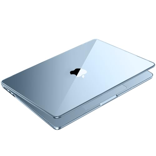 Soonjet for MacBook Air 15 inch Case | M5 M4 M3 M2 2026 2025-2023 | 100% Ultra Clear | Outshine Bare Beauty | Hard Shell Cover | A3448 A3241 A3114 A2941 | Crystal Clear | Crystal Clear, Protective Hard Shell, Ultra Thin & Light, Anti Crack, Non Slip, Easy