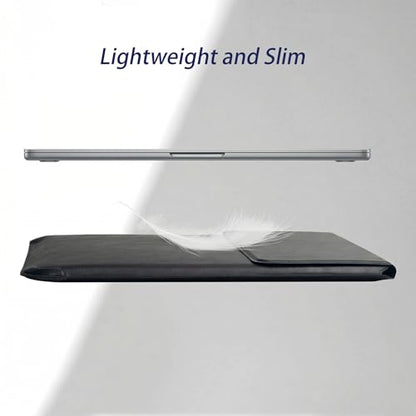 16 Inch Multifunctional Laptop Sleeve Case with Stand Soft Slim Cover for MacBook Pro/Air/ThinkPad X1/Dell XPS/Lenovo Yoga/HP Pavilion/ASUS Zenbook/LG gram/Chromebook 15" 15.3" 15.6" - color: Textured Black, size: 15-16 Inch