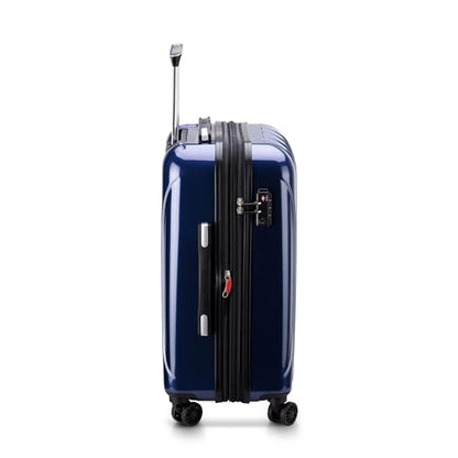 DELSEY PARIS Helium Aero Hardside Expandable Luggage with Spinner Wheels, Blue Cobalt, 2-Piece Set (21/24) - color: Blue Cobalt, size: 2-Piece Set (21/24)