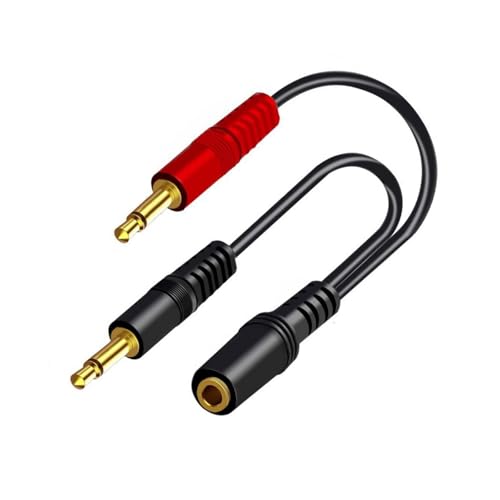 3.5mm Male to Single 3.5mm Female Headphone Microphones Adapter Cable for Laptop and Use Headsets Adapter
