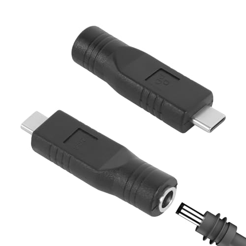 for Starlink Mini Power Cable USB C to DC Adapter, Type-C Male to DC Female Power Cable Adapter, DC Female 5.5x2.1mm, for Starlink Mini, for 20V/65W+ Type-C PD Power Supply (2Pack)