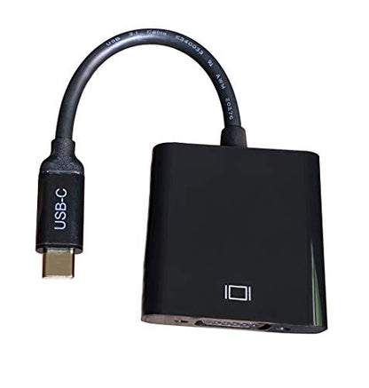 USB C to VGA Adapter - 1080P Full HD, Compact & Universal Compatibility for Laptop, Tablet, Smartphone NOT Support HDMI Output (BL-CVG01)