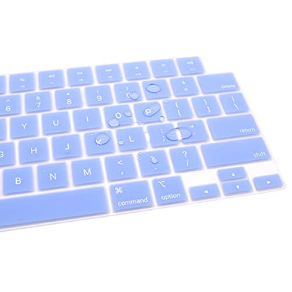 Se7enline Compatible with MacBook Keyboard Cover Skin for Mac Neo & Air 13/15 & Pro 14/16 inch (M5 M4 M3 M2 M1 A18) 2026/2025/2024/2023/2022/2021 Silicone Waterproof Dustproof Durable,Serenity Blue - color: Serenity Blue