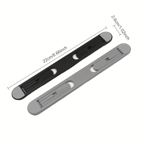 Adjustable and Foldable Laptop and Tablet Stand | Cooling Design, Adjustable Height, Lightweight Material, Suitable for Home, Office, Dorm, Car Travel (GY) - color: GY