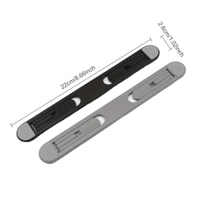 Adjustable and Foldable Laptop and Tablet Stand | Cooling Design, Adjustable Height, Lightweight Material, Suitable for Home, Office, Dorm, Car Travel (GY) - color: GY