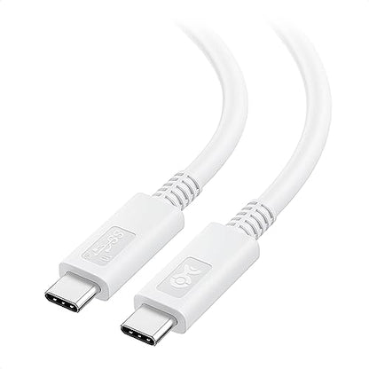 Cable Matters [USB-IF Certified] 10Gbps Gen 2 USB C Cable, 3.3ft/1m, White | [4K@60Hz Video, 100W Charging, 10Gbps Data Transfer] USB C to USB C Gen 2 Cable - color: White, size: 3.3 Feet