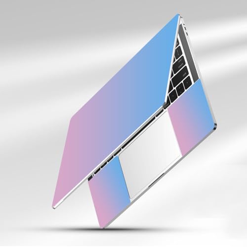 15-15.6 inches Netbook Laptop Skin Sticker Decal Reusable Cover Protector for 11.6 12 13 13.3 14 15 15.4 Notebook Chromebook Easy to Apply Remove, Scratch-Resistant Waterproof I Romantic Pink Blue - color: Romantic Pink Blue