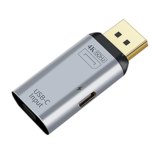 xiwai USB-C Type C Female Source to Displayport DP Sink HDTV & PD Power Adapter 4K 60hz 1080p for Phone & Laptop - style: USB-C Type C to Displayport DP